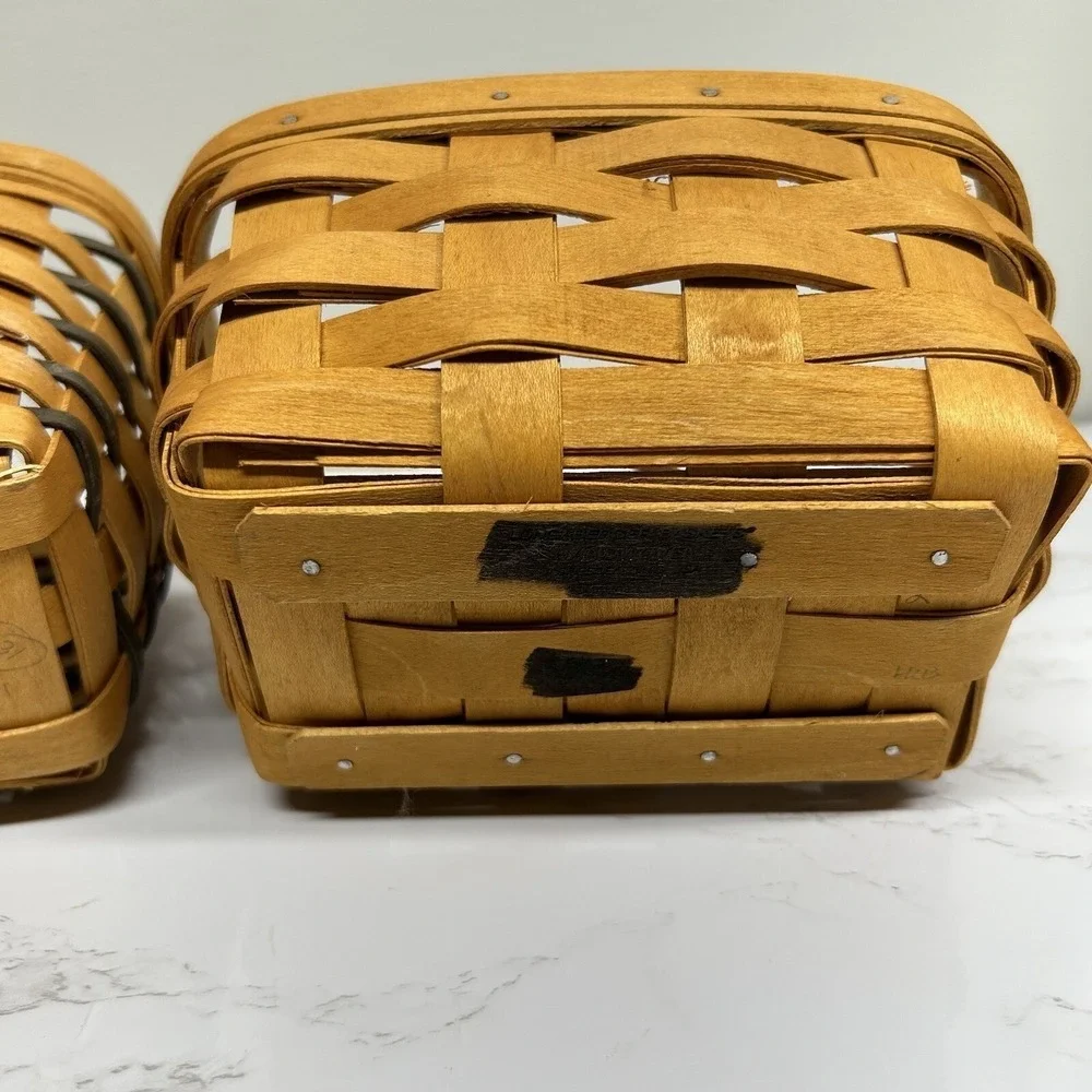 Longaberger Baskets Lot Of 3 Small